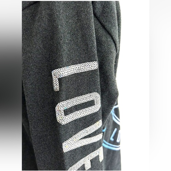 Victoria Secrets | PINK Women Gray Long Sleeve Pullover Hoodie Size Medium - Picture 6 of 10